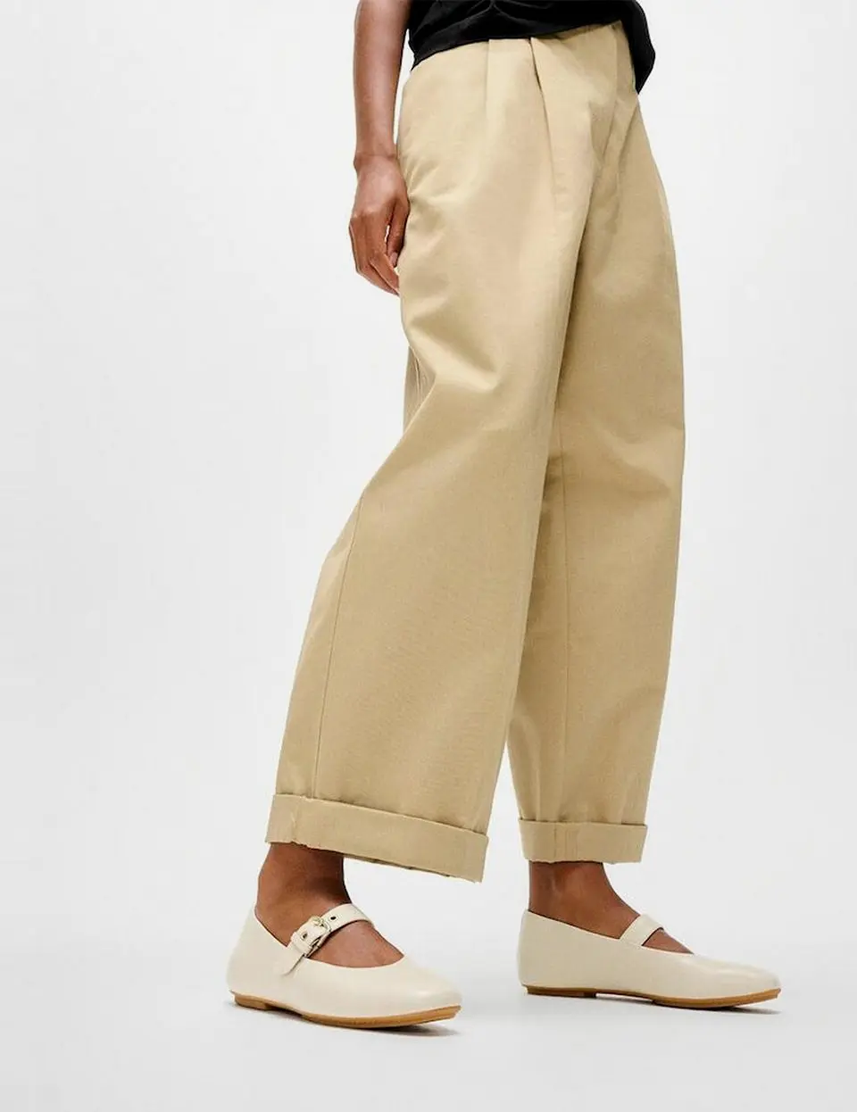 Samsung C&T Official Women's Delicato Leather Mary Jane Shoes [Paris Beige] (FT61K2M11A)