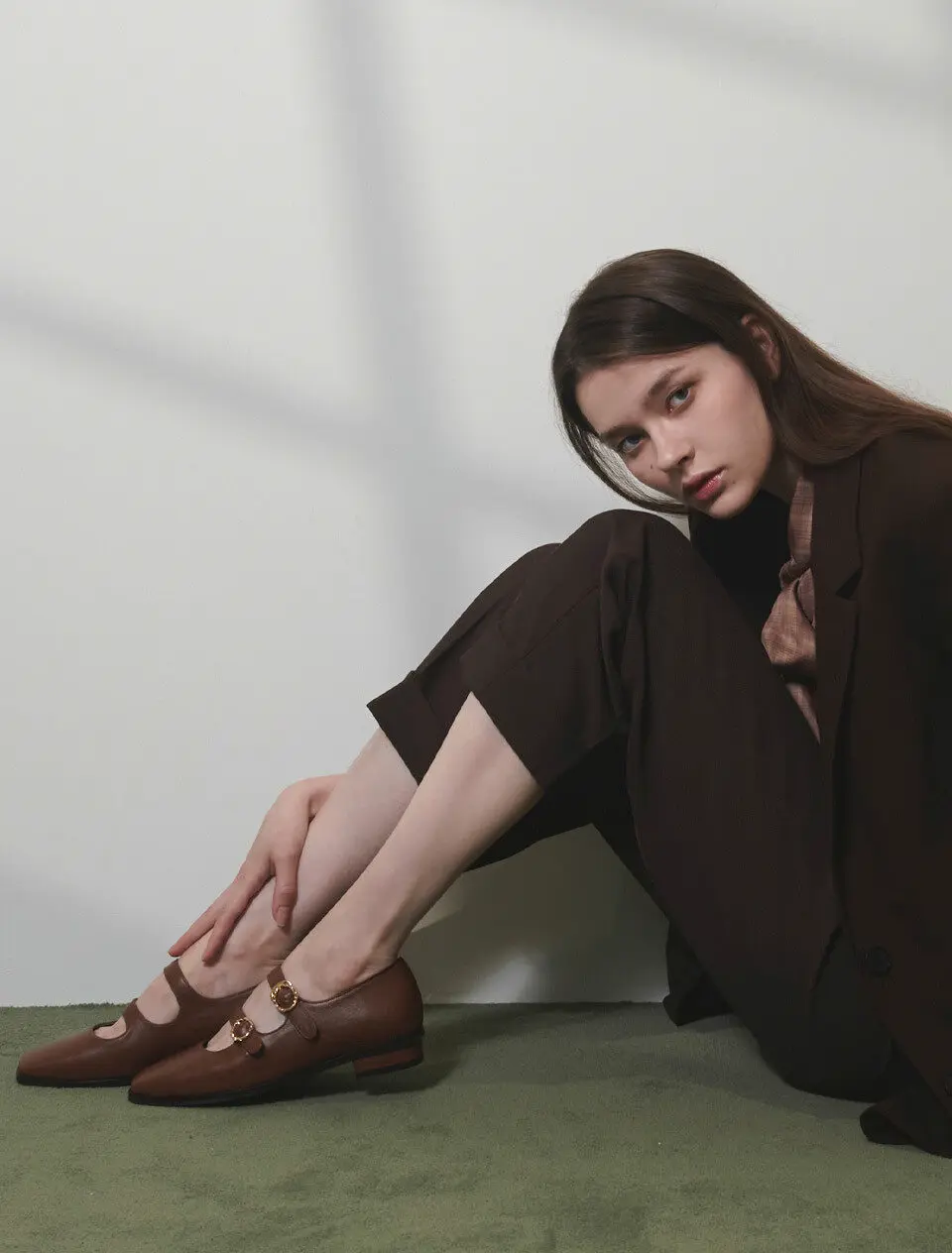 Yanira 2 Strap Loafers - Brown (AM221505)