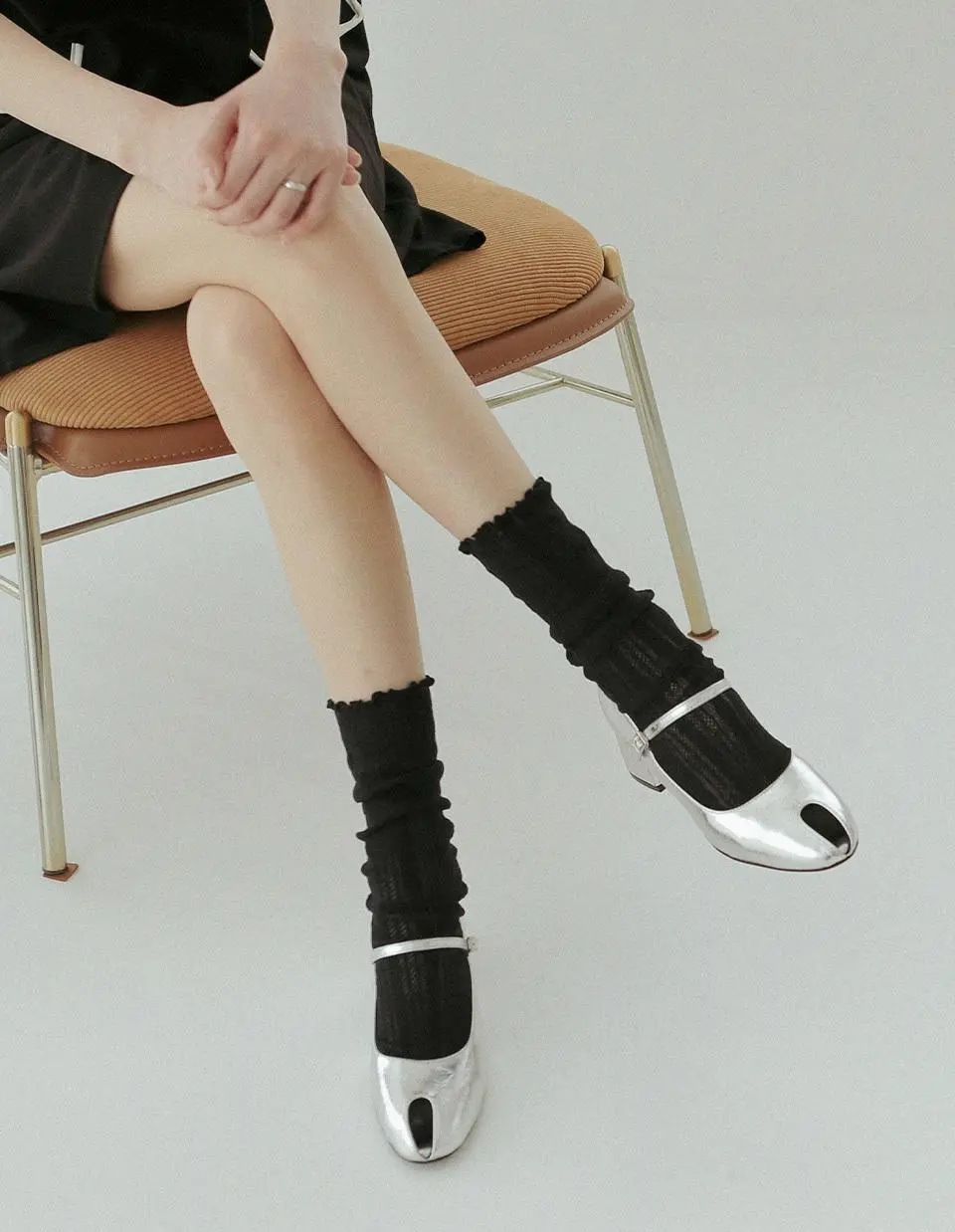 Opentoe Maryjane Pumps (ljh7103)