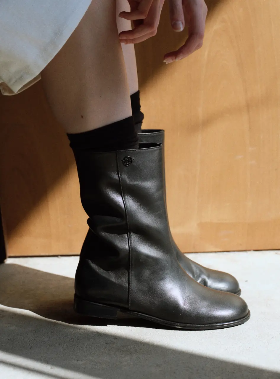 Mute Middle_Boots Black