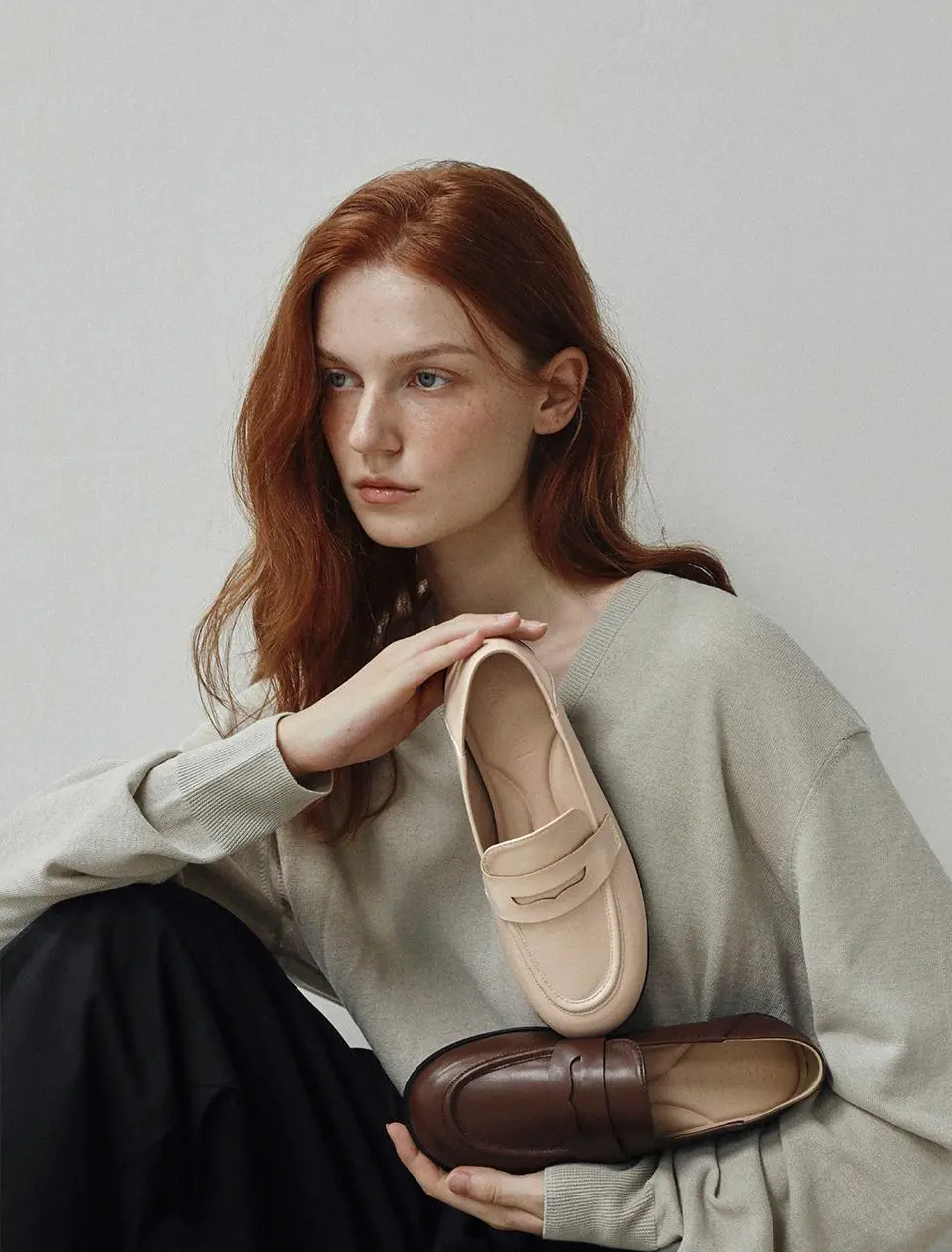 Andes round penny loafers (1. 5cm)