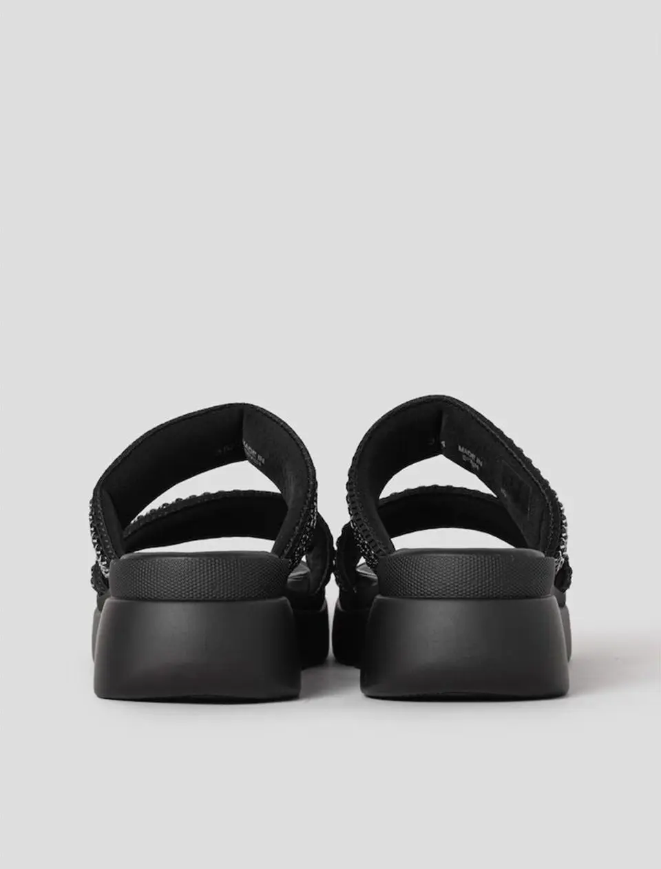 Glitter Comfort Chunky Sandals [Black] (HH54K2F135)