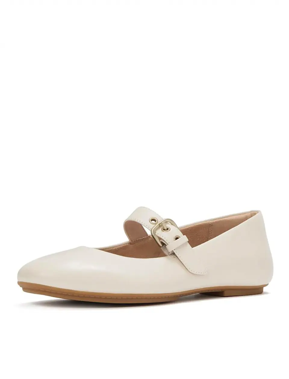 Samsung C&T Official Women's Delicato Leather Mary Jane Shoes [Paris Beige] (FT61K2M11A)