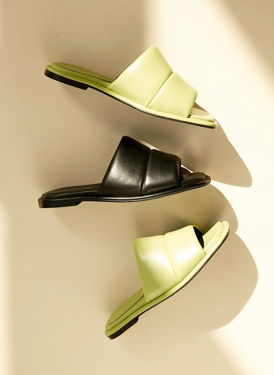 Laila Slides_Leather Black