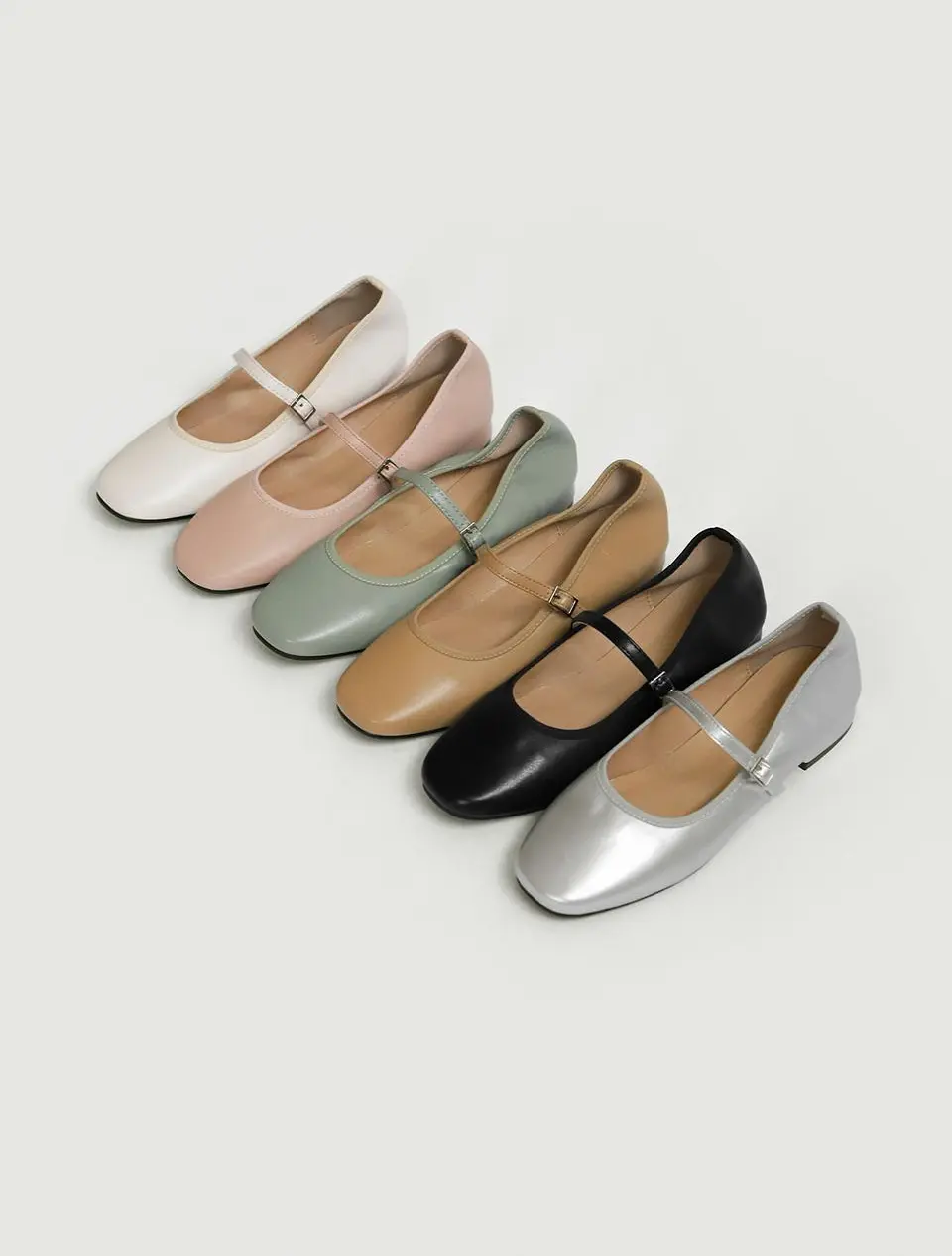 Charlotte Mary Jane Flat Shoes (2cm)
