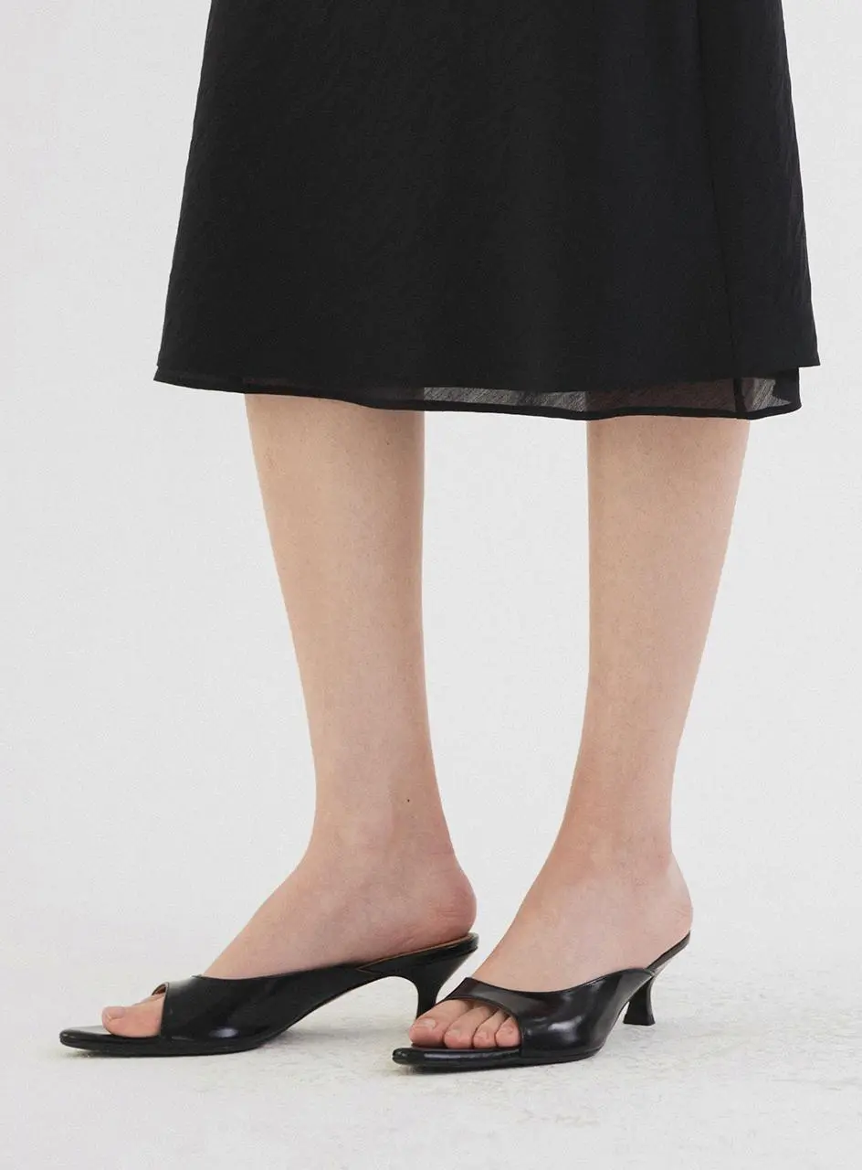 Carmen Heritage Leather Mule (SIAC3078) [Black]