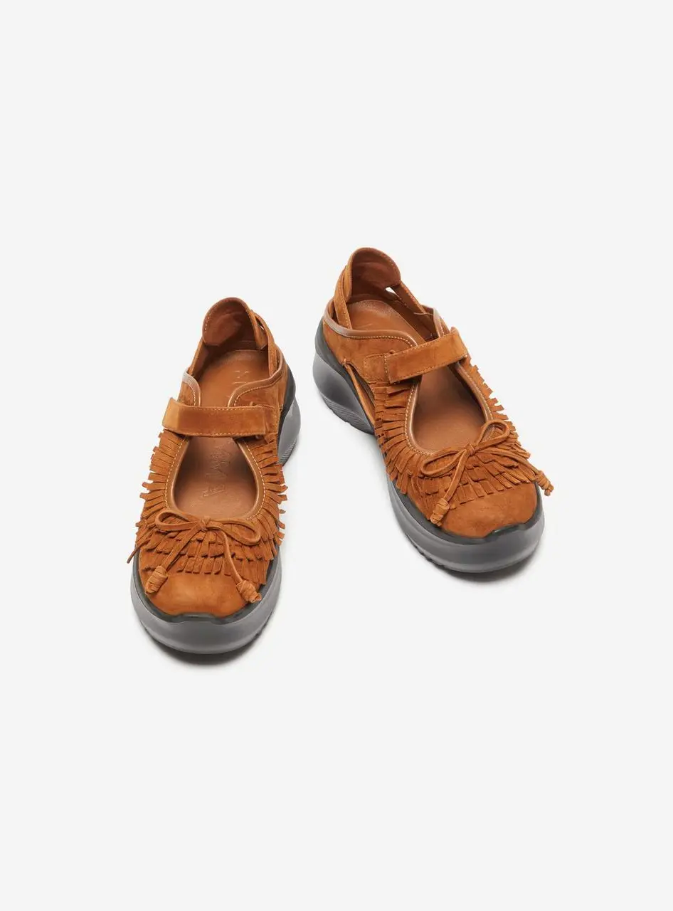 Fringe mary-jane Sneakers [brown] (DG4DS26035BRN)