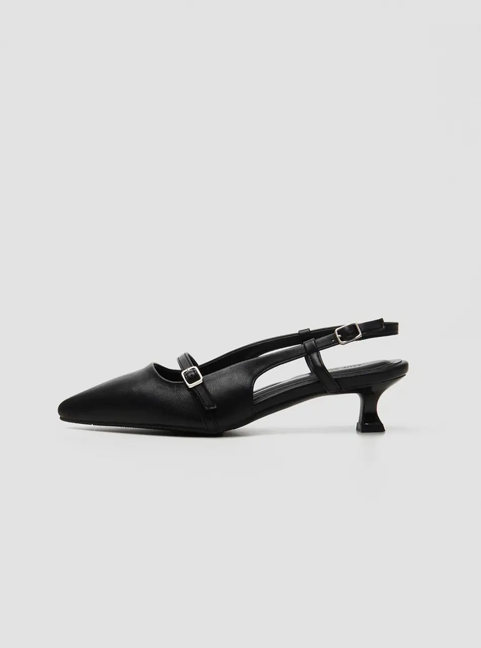Stiletto Buckle Strap Slingback Pumps (4.5cm) (S25S101-3)