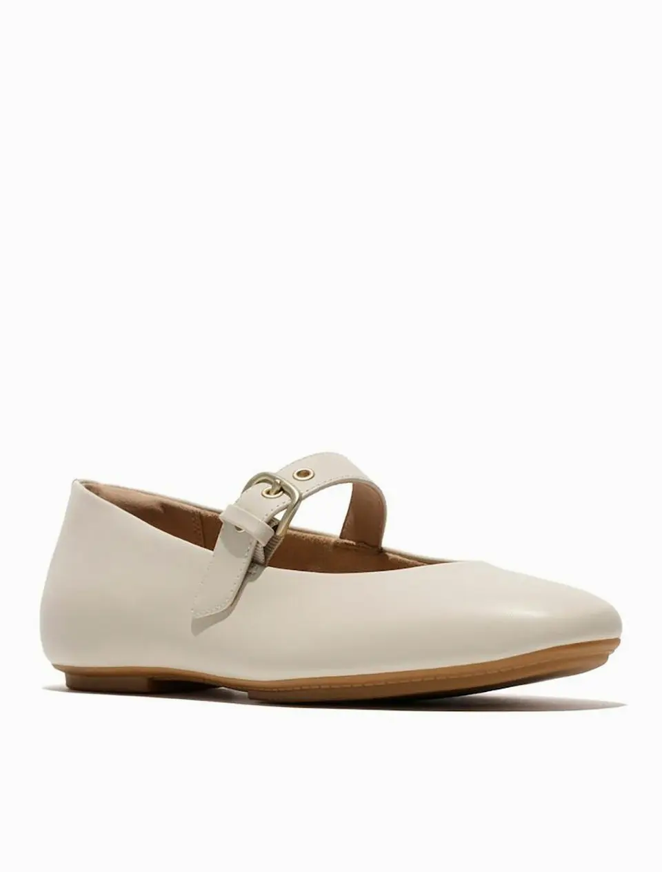 Samsung C&T Official Women's Delicato Leather Mary Jane Shoes [Paris Beige] (FT61K2M11A)