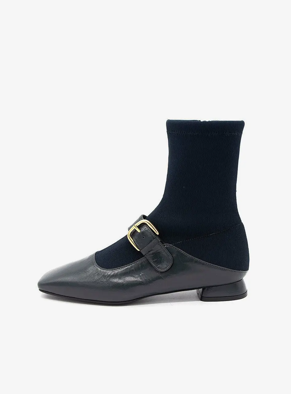 Bloafer Sock Boots - Gray