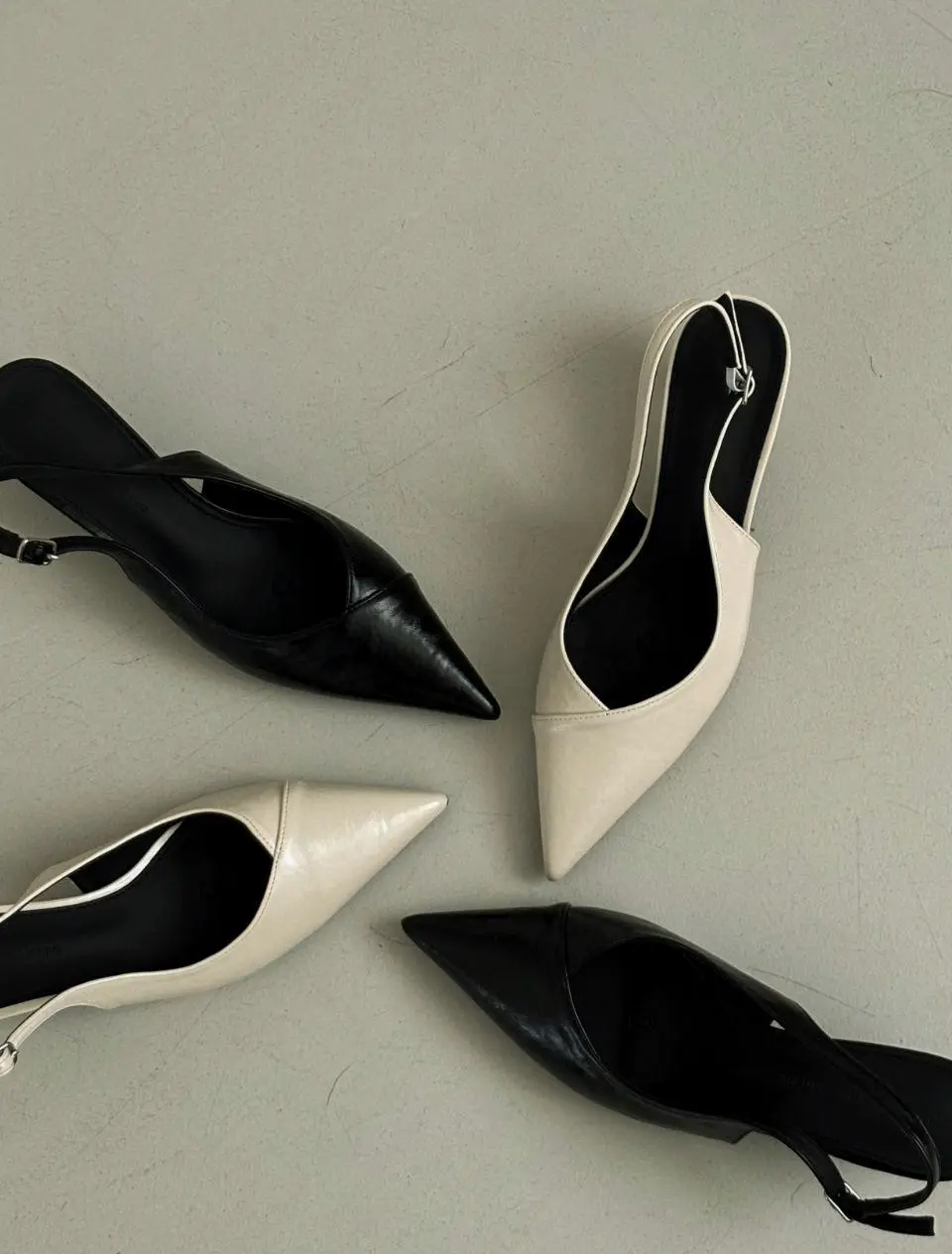 Jade V-Cut Slingback Heels 5cm PUMPS (WS9028)