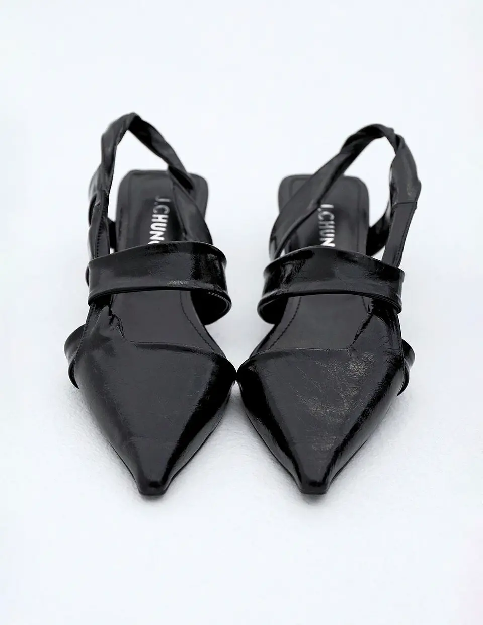 Andersen Point Slingback Pumps [Black]