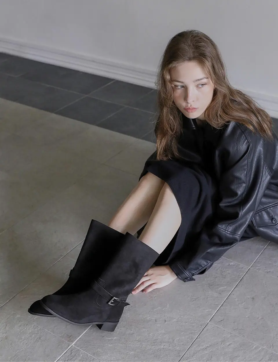 Trina Buckle Strap Mid Boots (3.5cm)