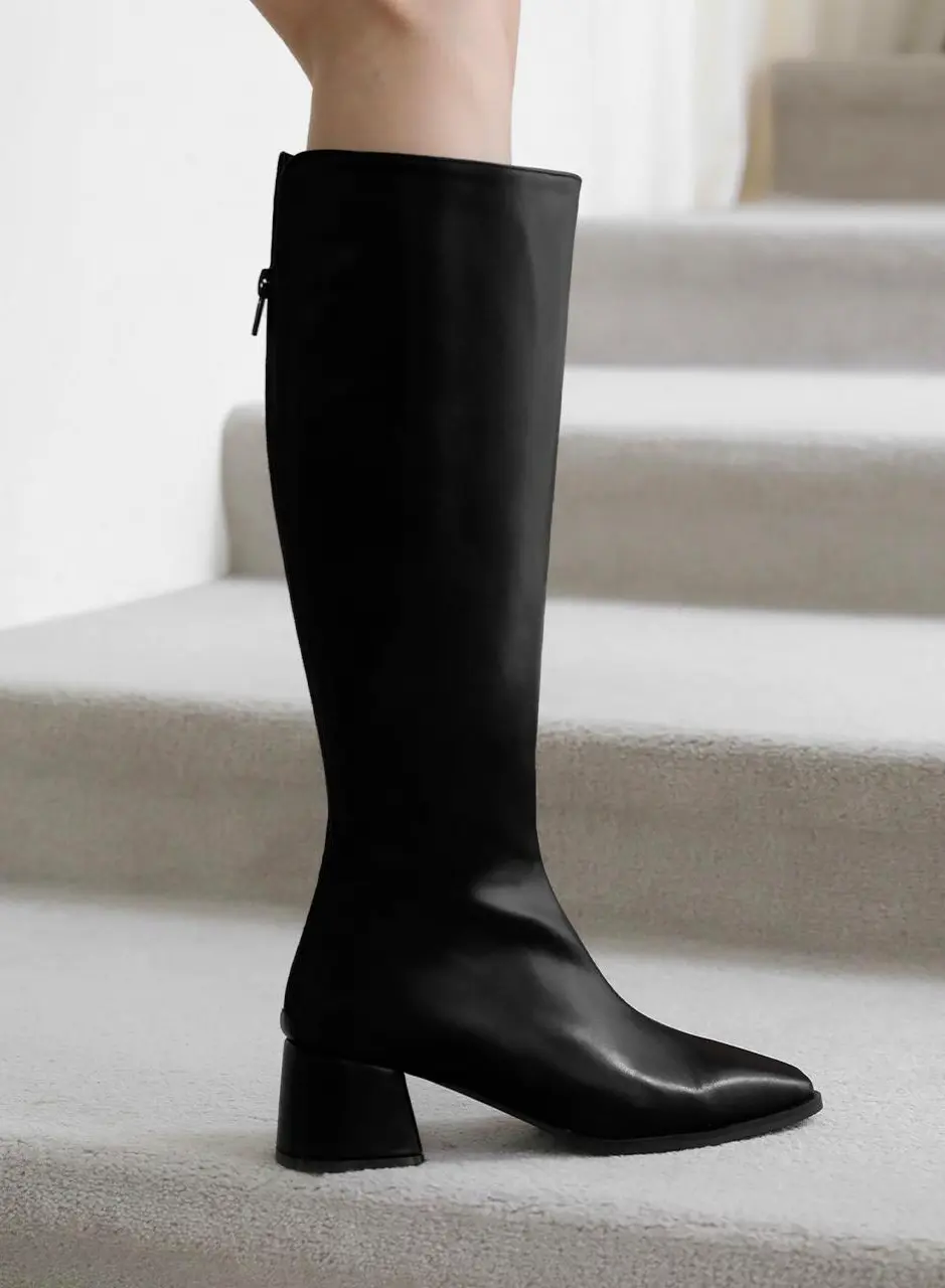 LeVera Square Long Boots (5cm)