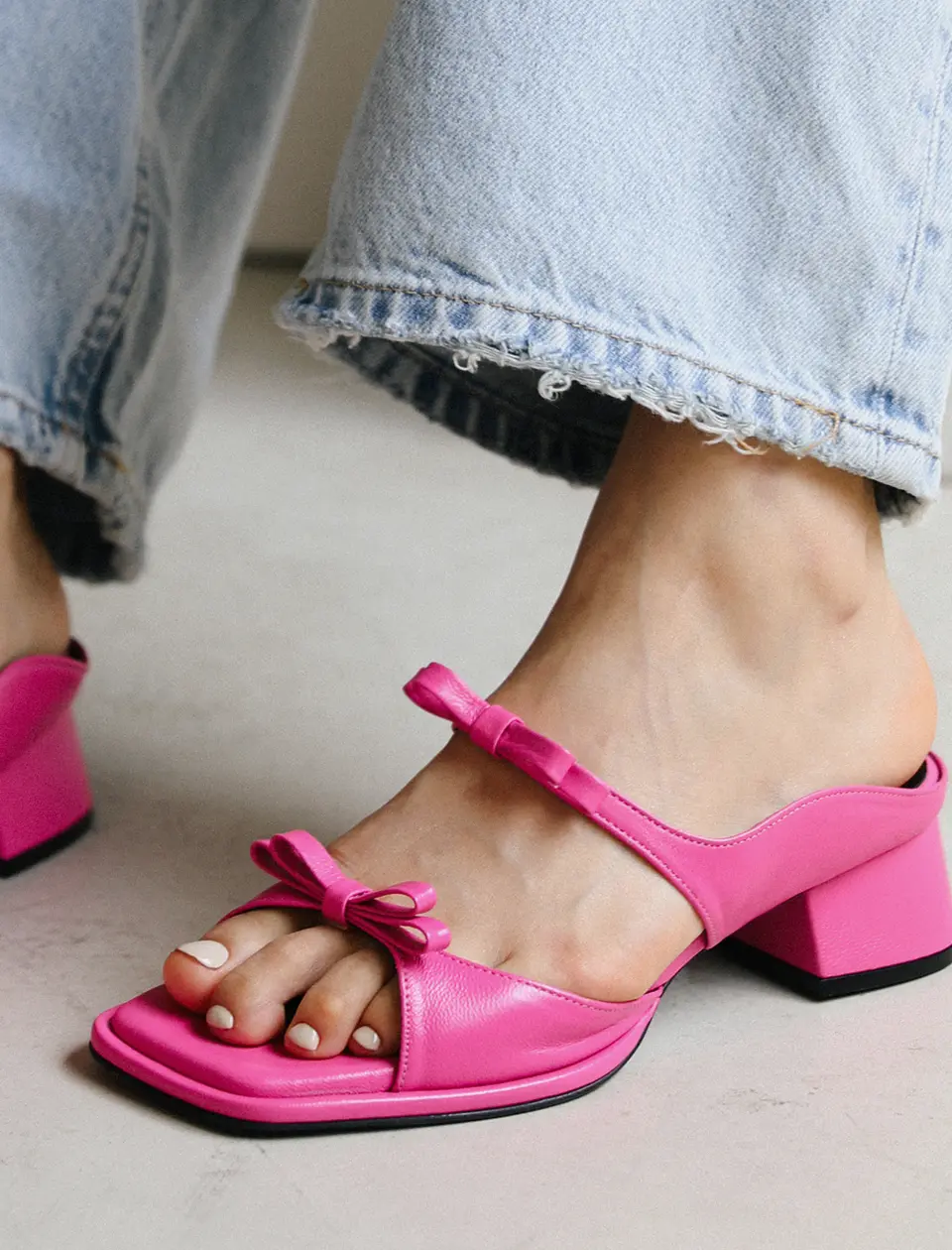 Retien Ribbon Mule_4 Colors