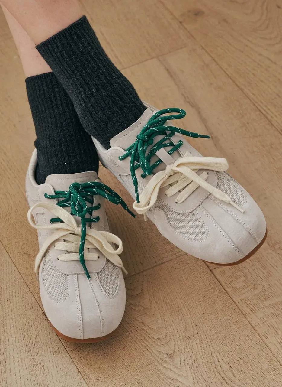 Leather Mesh Sneakers (EBAL157113+157141)