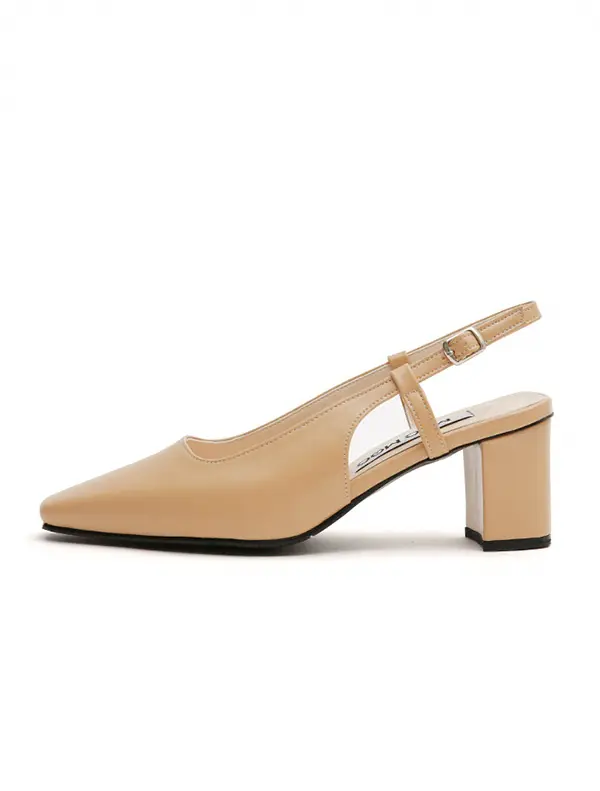 Jazzy Feminine Point Toe Slingback_4 Colors