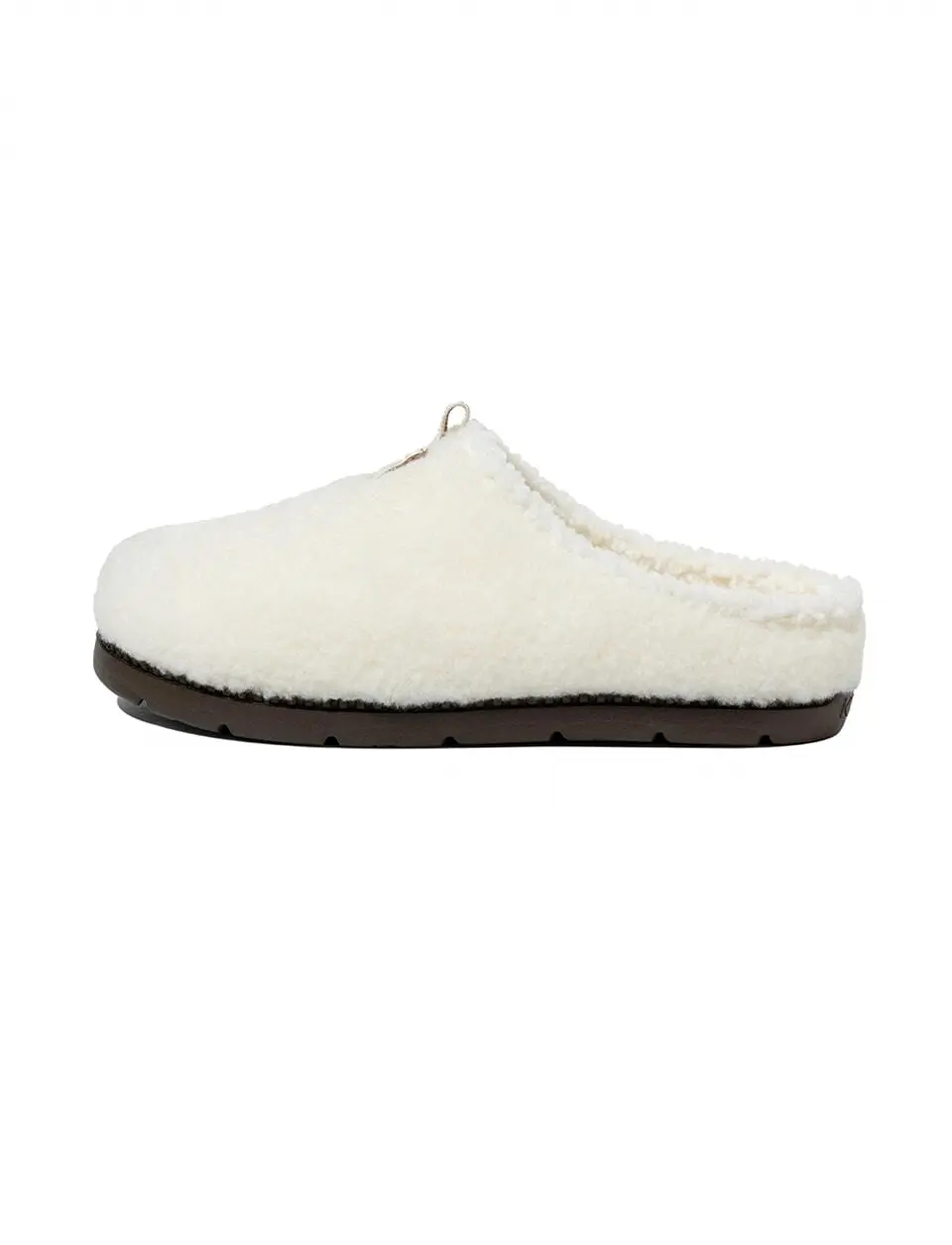 Brownie Mule Fleece Slides [IVORY]