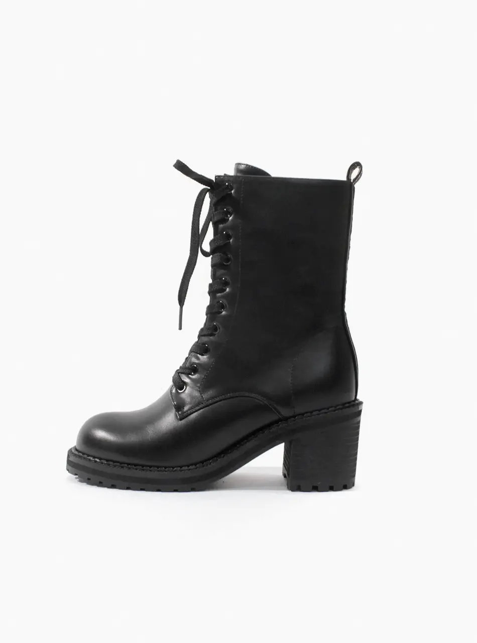 Rita Lace-up Walker Heel Boots
