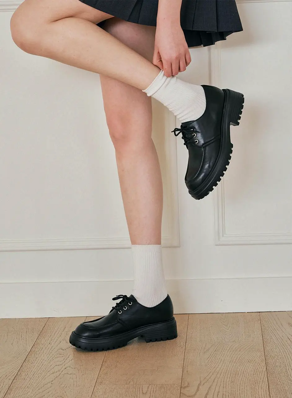 Lace-up Platform Loafer (EBAL157133)