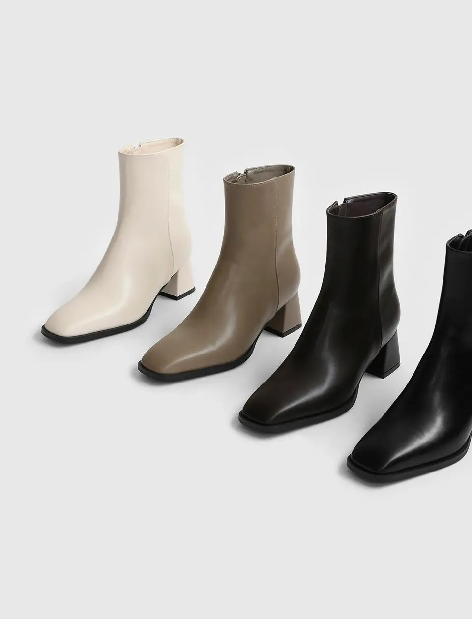 Ramiel Square Ankle Boots (5cm)