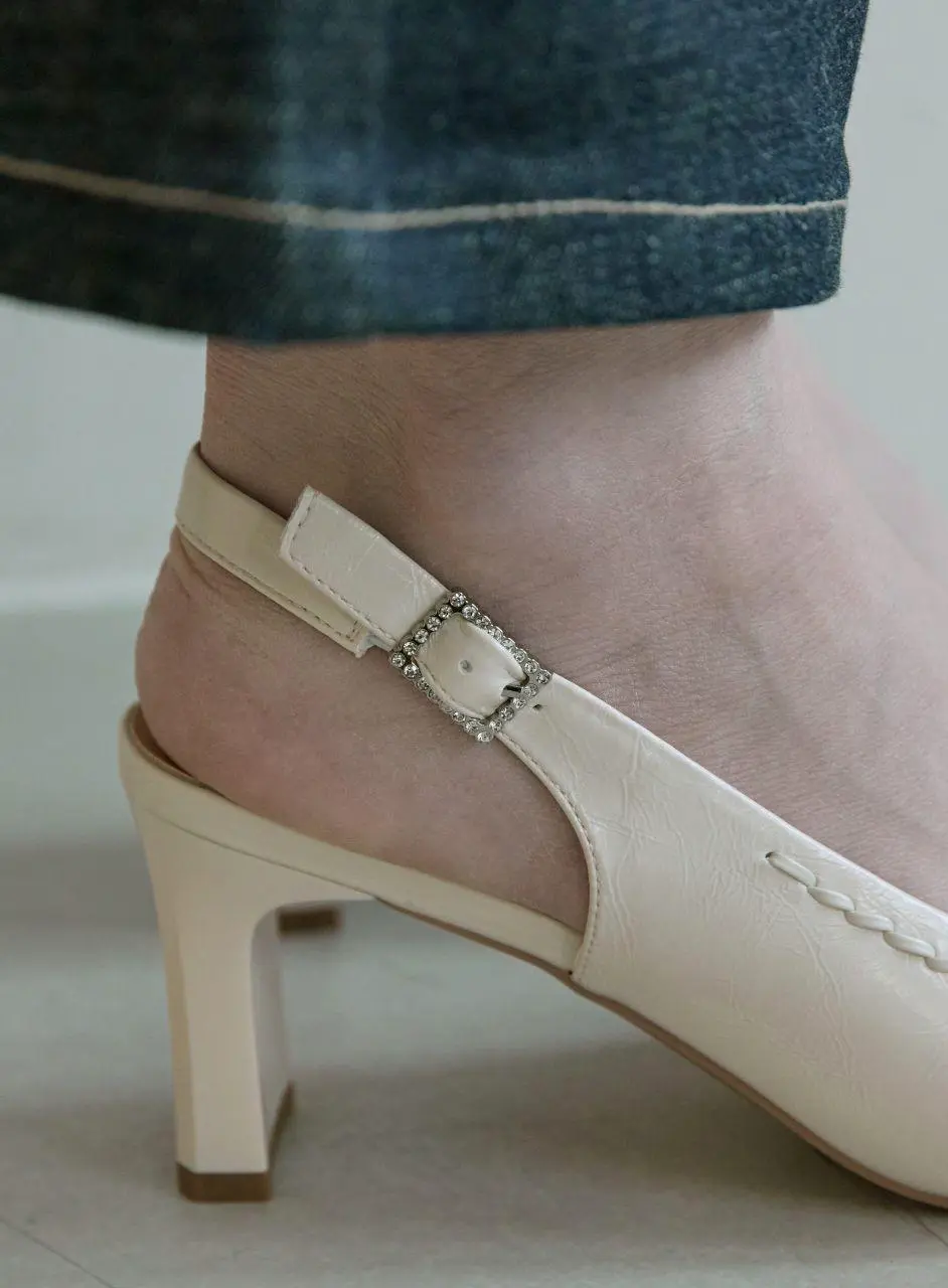 Cathrine V-Cut Slingback 7cm Pumps (WS9016)