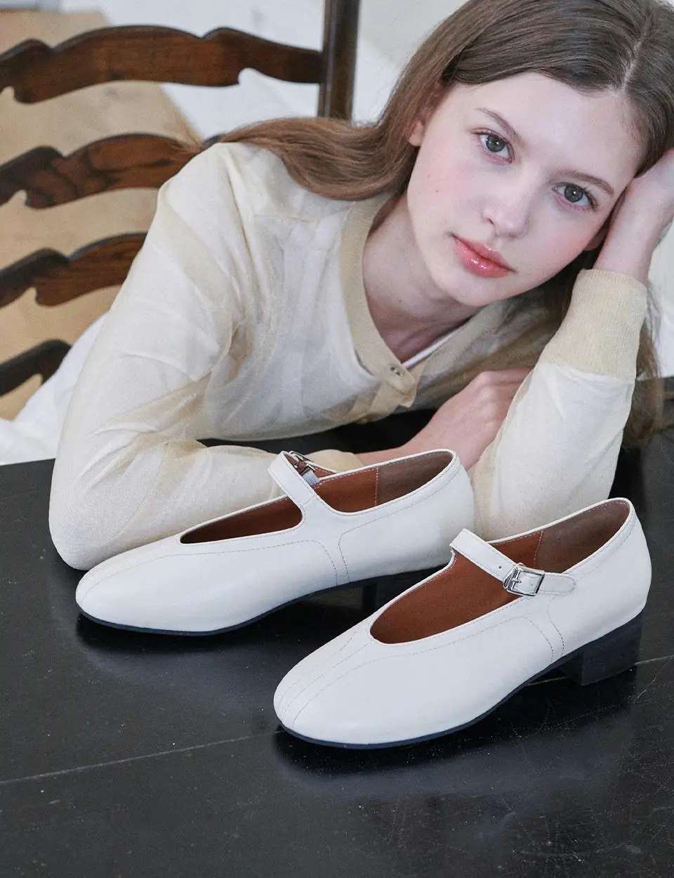 Stitch Point Mary Jane Pumps (att6025)