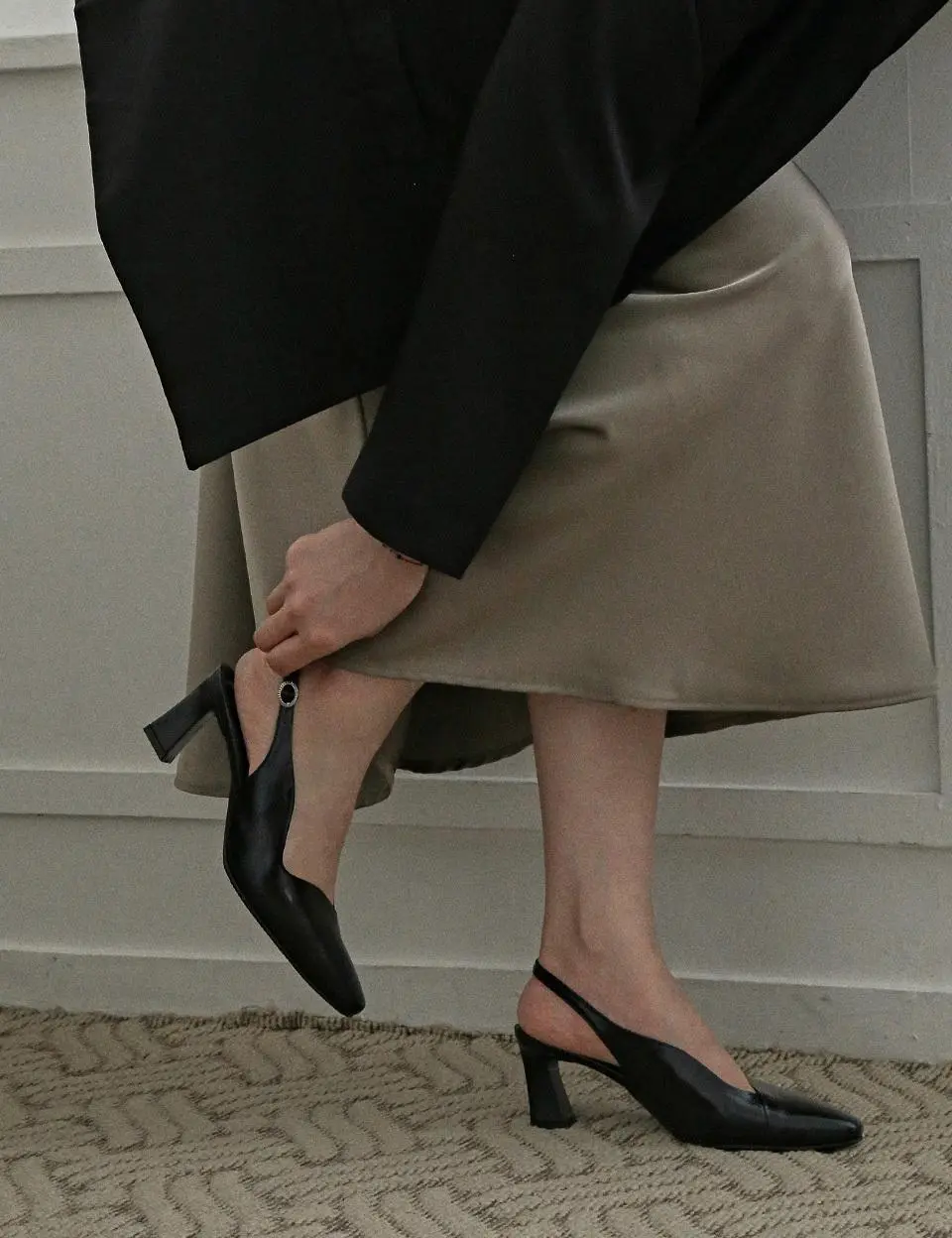 1976 Eva Slingback Heel Pumps