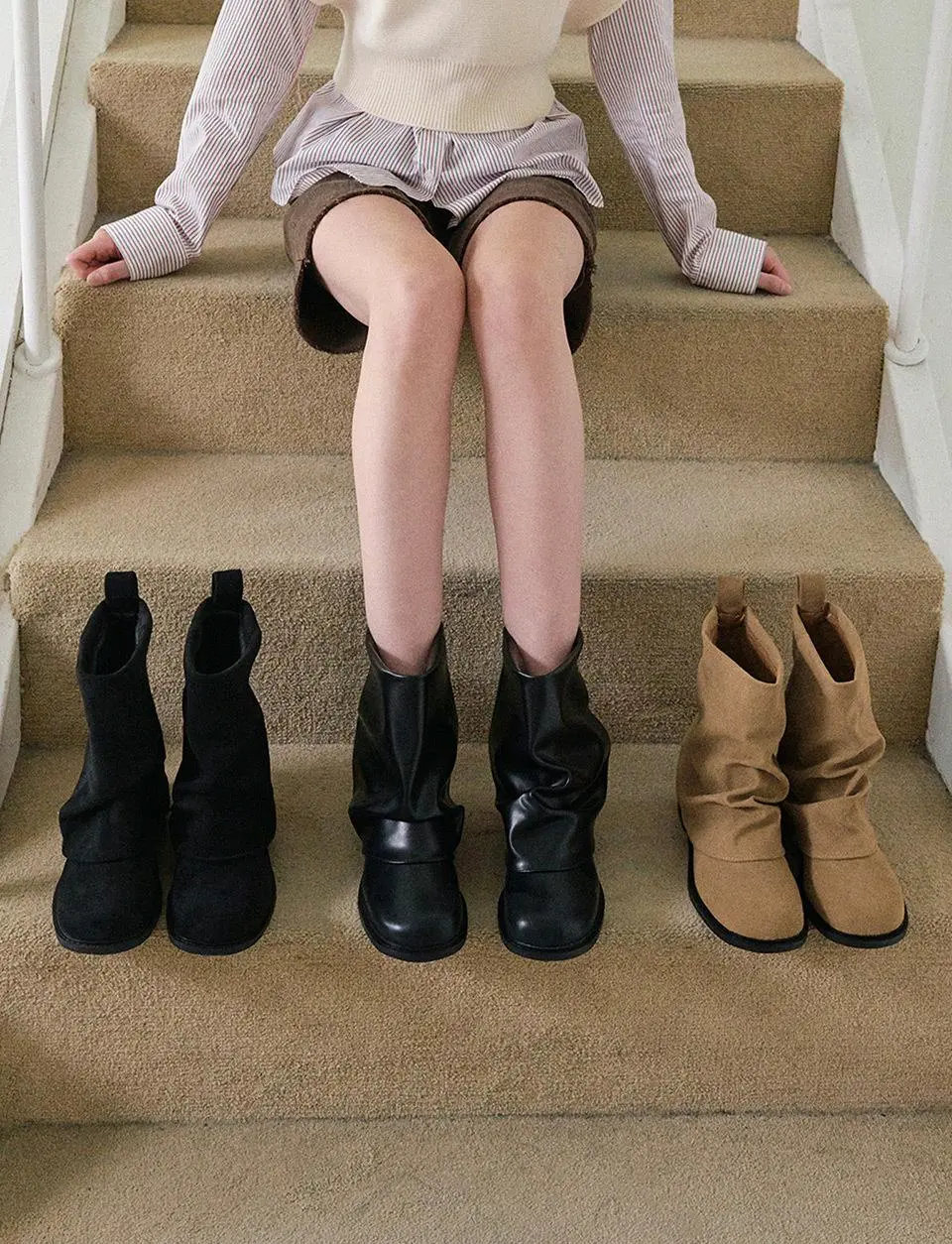 Relaxed Ankle Boots (ljh7128)