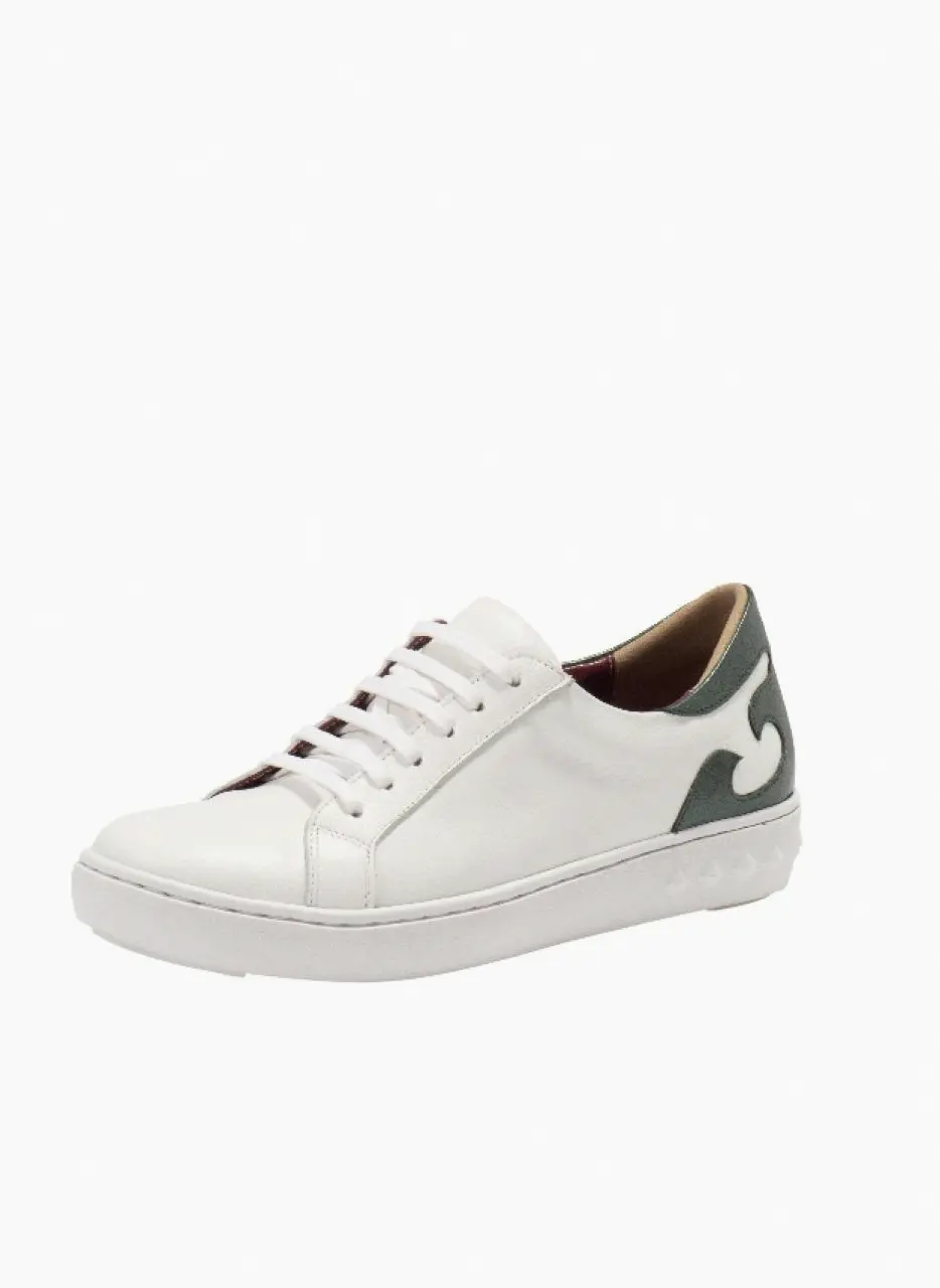 WAVO SNEAKERS [white, khaki]