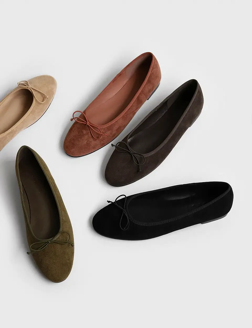 Ainsley Ribbon Flat Ballet (1cm)