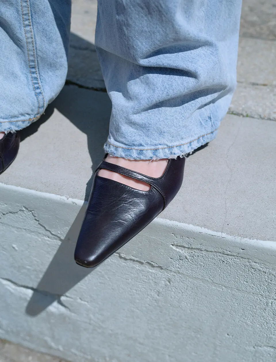 CARA Slingback Pumps_Matt Black