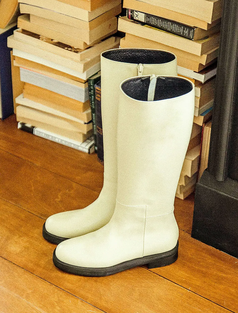 Zip Up Knee High Boots