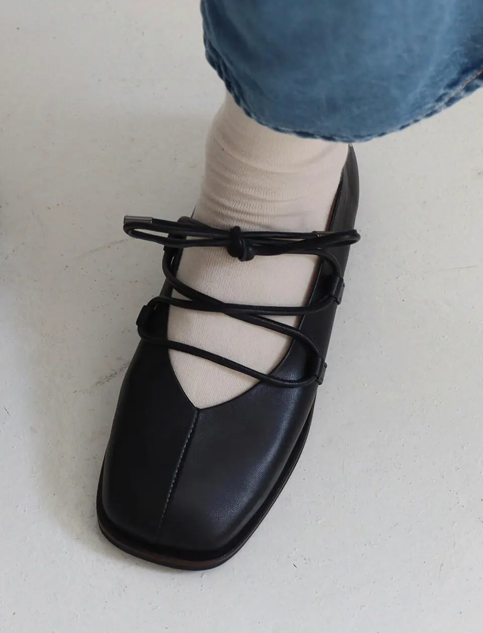 QS turnflat shoes_black