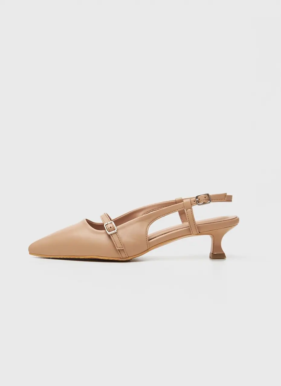 Stiletto Buckle Strap Slingback Pumps (4.5cm) (S25S101-3)