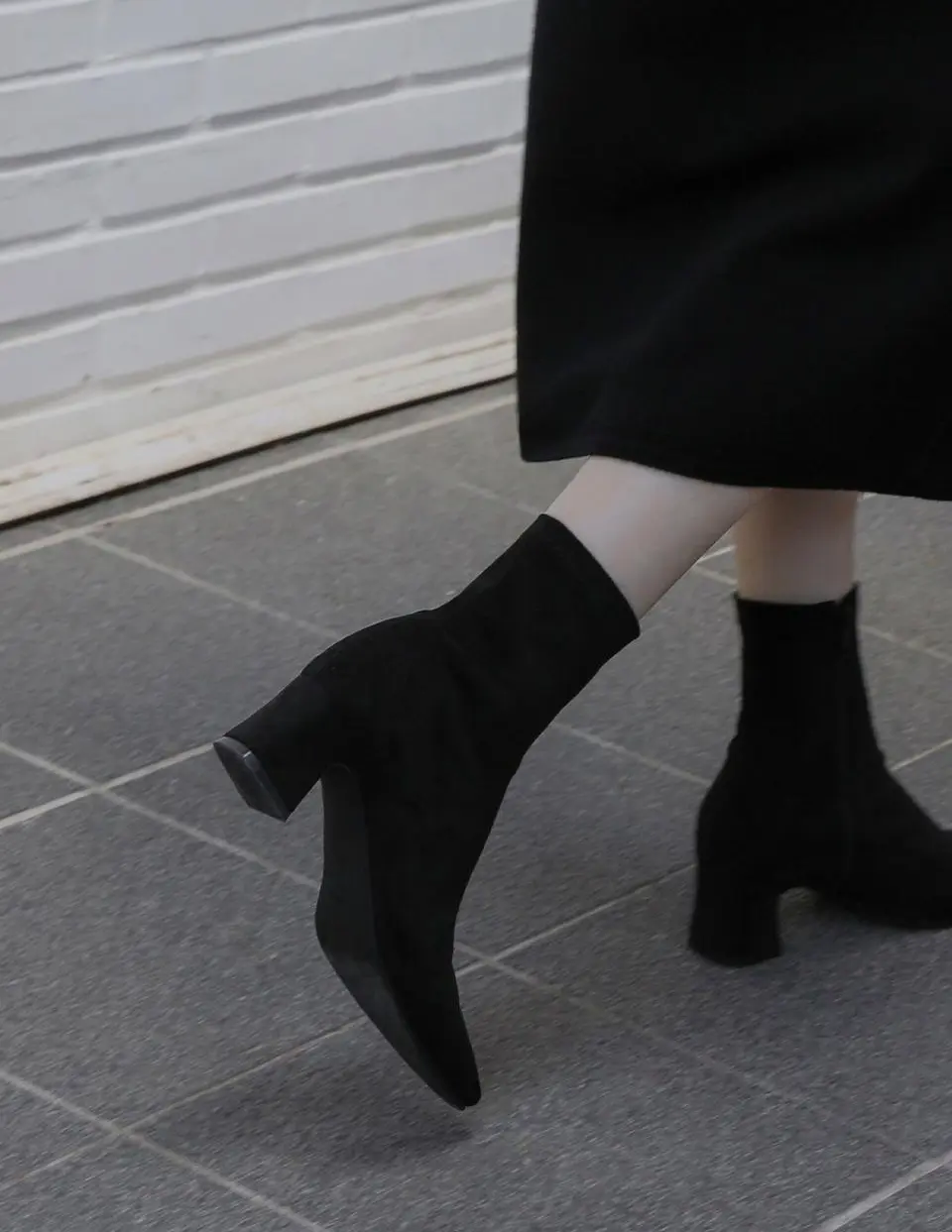 Audeline Socks Ankle Boots (5cm)