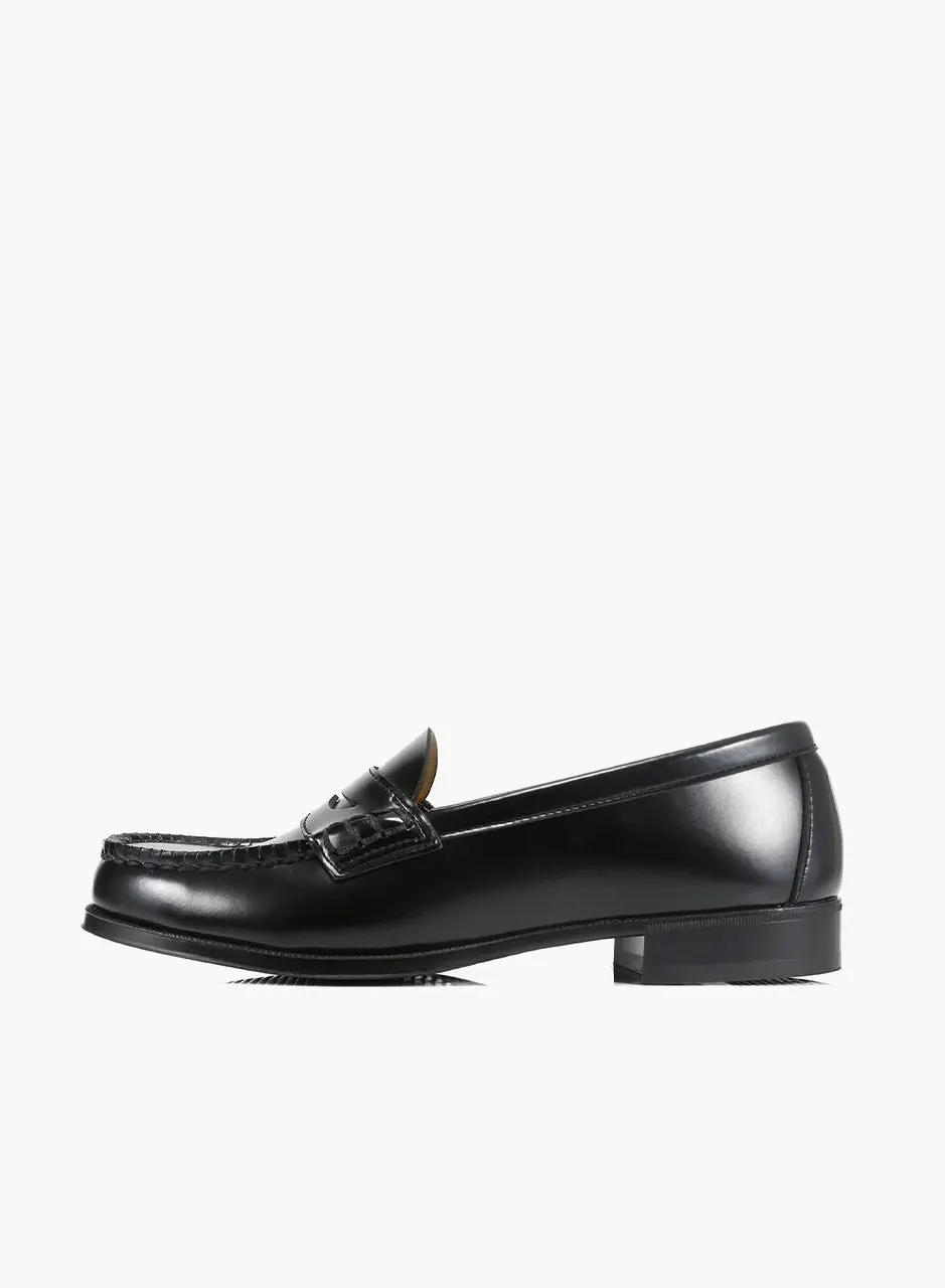 Classic Wide EE PU Penny Loafer [BLACK] (HS-4514)