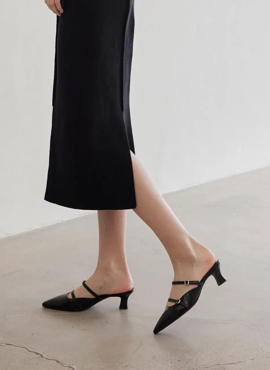 Mary Jane 5cm Mules (LC374)