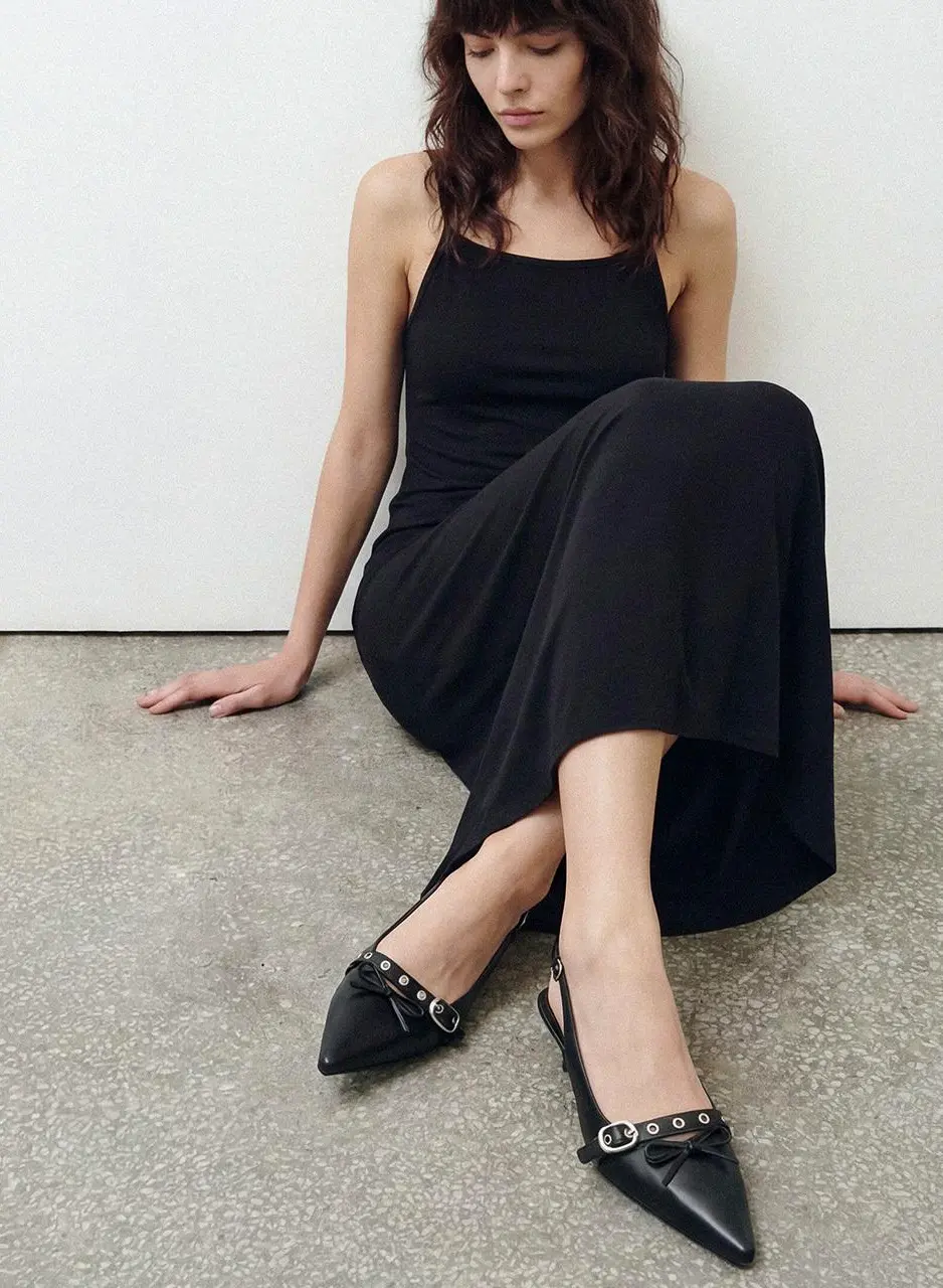 2051 Lark Ribbon Slingback Heel 4cm