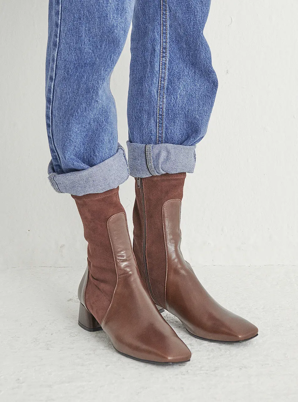 Two Parts Ankle Boots 6 Colors