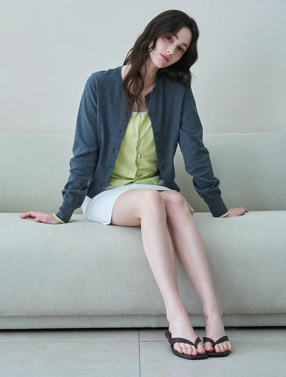 Lumi Kitten Flip Mule 3cm (CW0104DBR)