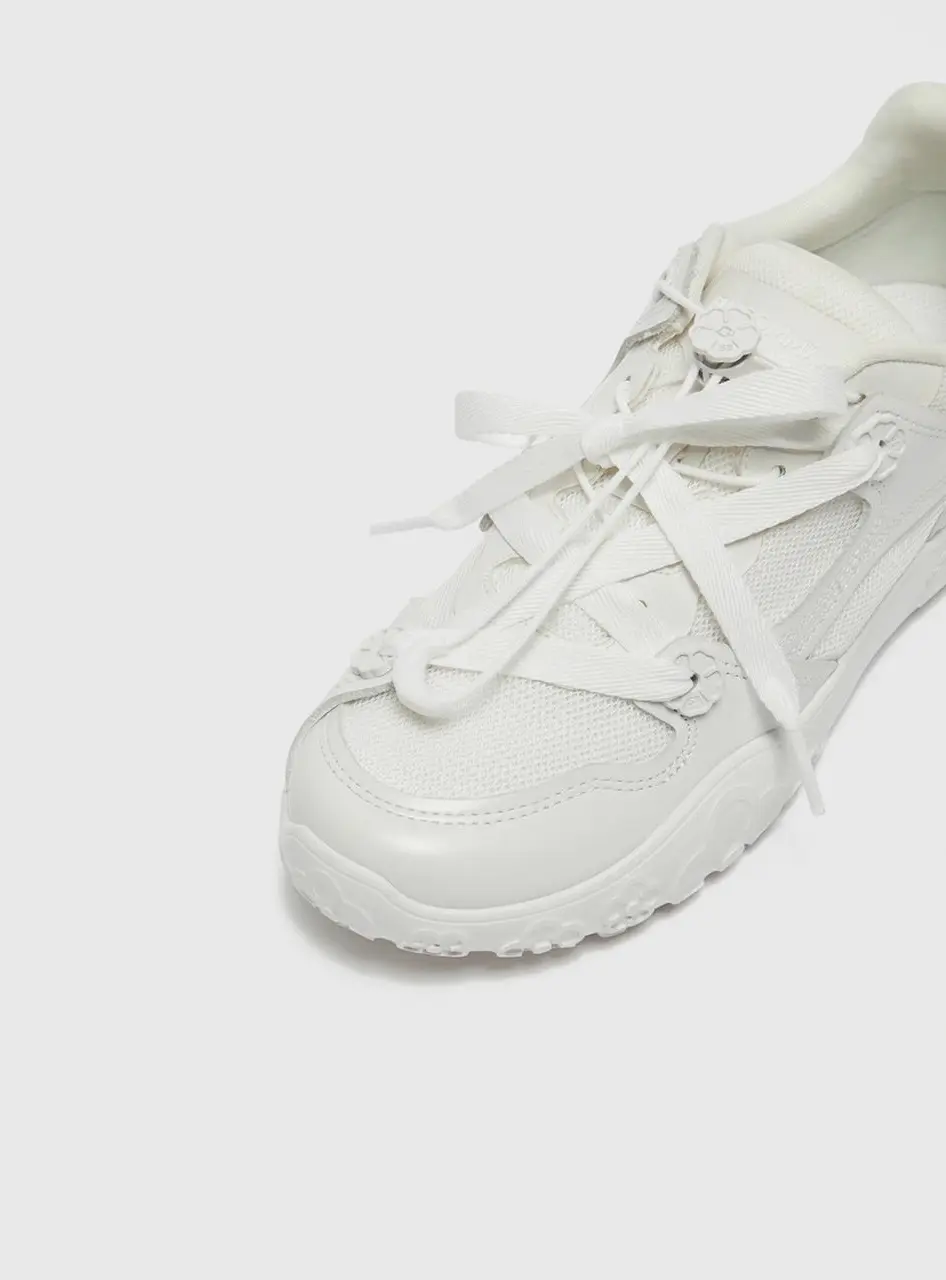 Flower lace-up Sneakers [white] (DG4DS26020WHT)