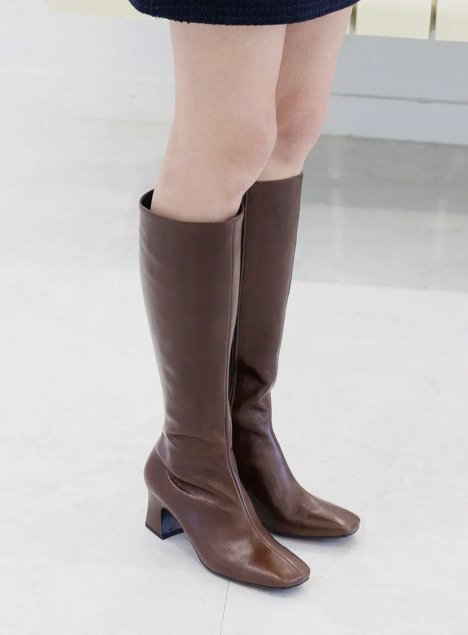 N-263 Long Boots - Brown
