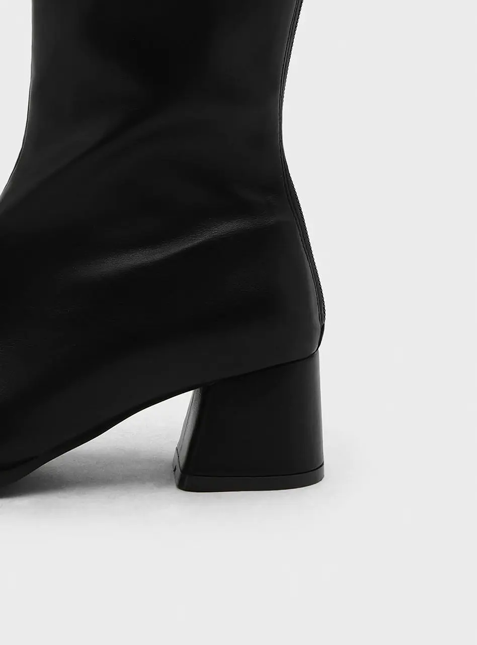 LeVera Square Long Boots (5cm)