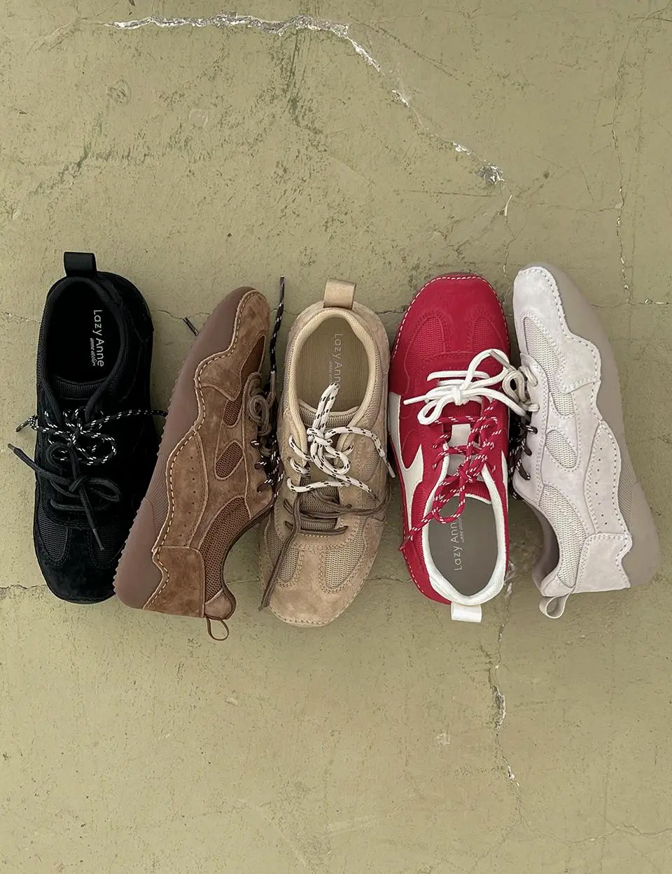 Jason Double String Leather Sneakers (2cm) (APF1905) [5colors]