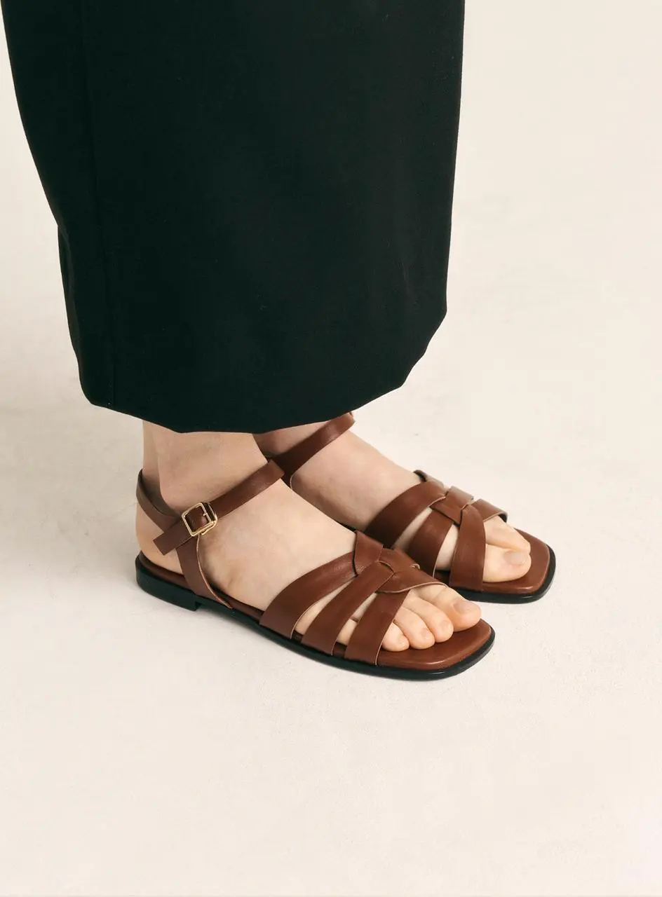 Twisted Flat Sandal [3colors] (LC320)