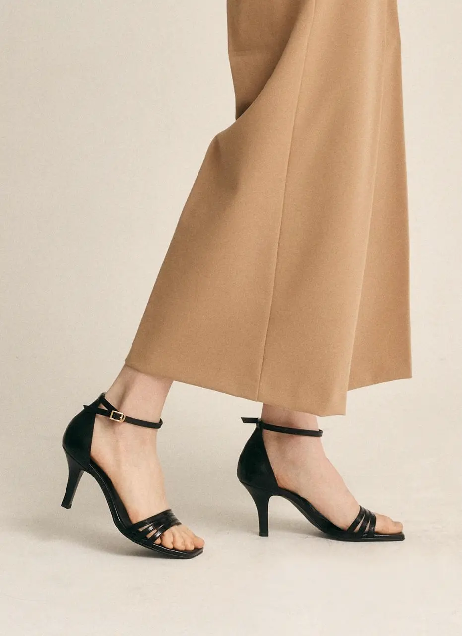 Ankle Strap Heeled Sandals [3colors] (LC319)