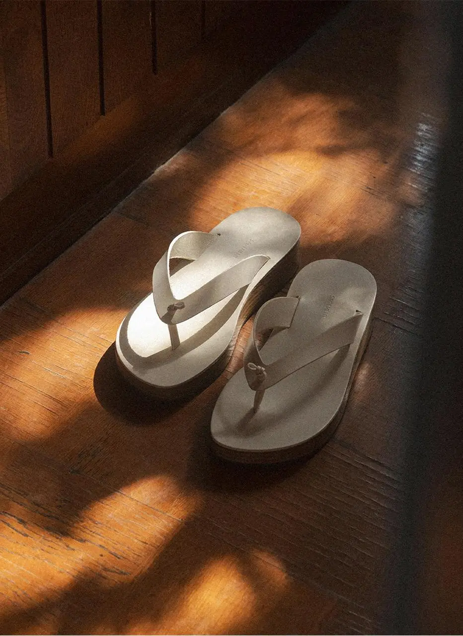 Wood Knot Flip Flops