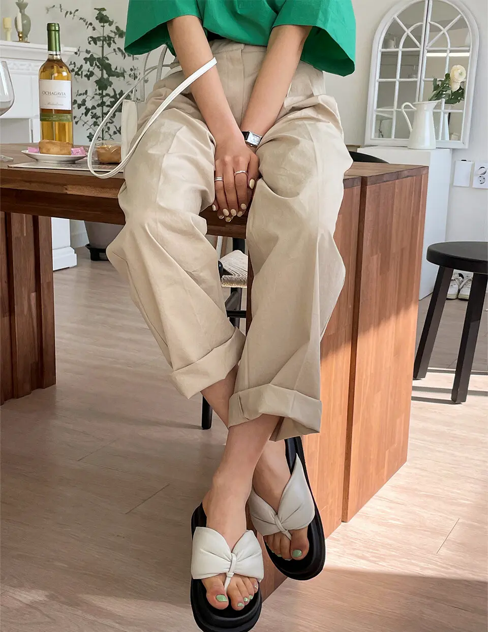 IS_221351 Padded Ribbon Sliders (5 Colors)