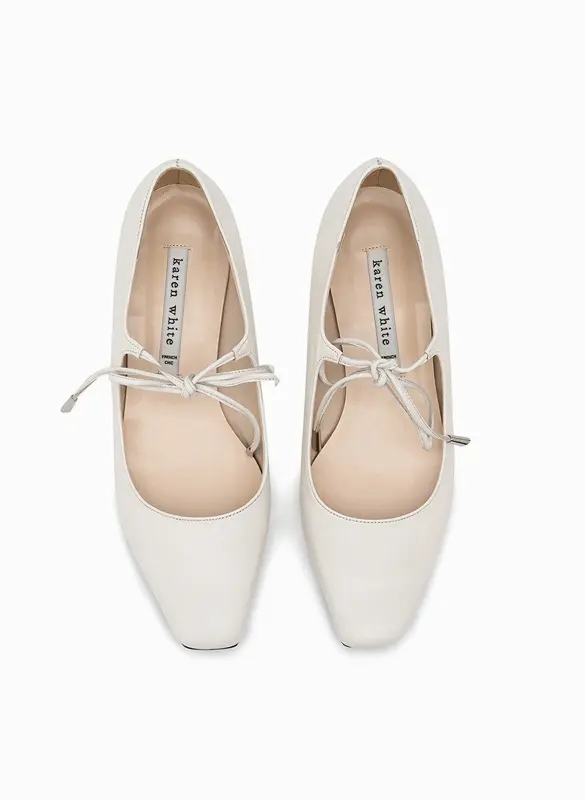 Girlish Ribbon Flat Shoes
